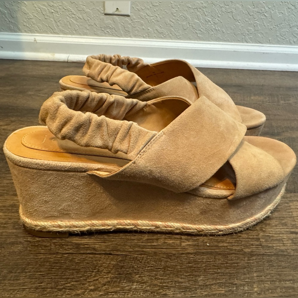 Joie Garden Platform Espadrille Wedge Sandal- Blush, Size 8.5 - Picture 4 of 12